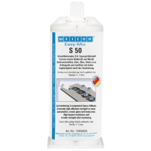 Weicon Easy-Mix S 50 Fast-Curing Solvent-Free Epoxy Adhesive, 50 ml product image