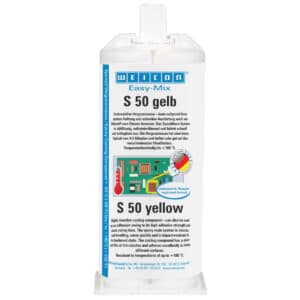 Weicon Easy-Mix S 50 Solvent-Free Yellow Epoxy Adhesive, 50 ml product image